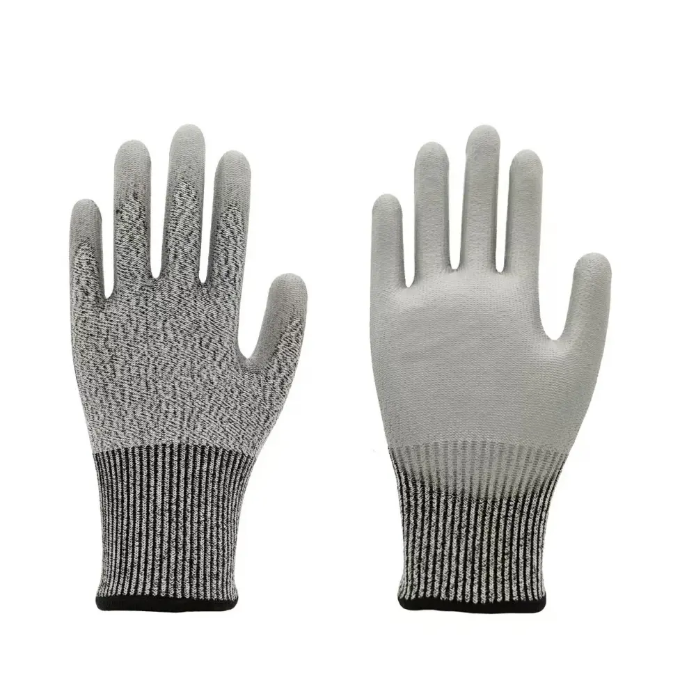 PU Coated Cut Level Level D Work Gloves (2)