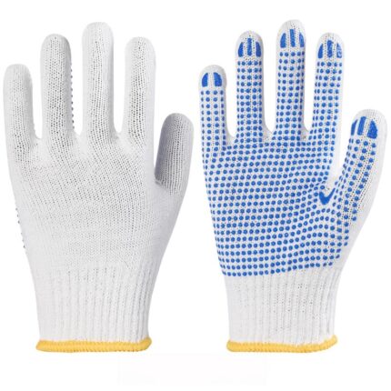 Cotton KnittedGloves with PVC Dots